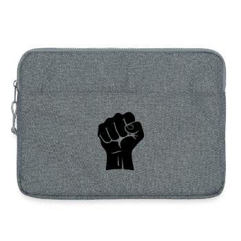 Poing de Karaté – Puissance Accrue - Sacoche pour ordinateur portable 15 pouces - gris chiné - Devant