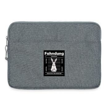 Osterhase Fahndung Poster - Laptoptasche 15" - Grau meliert - Vorne
