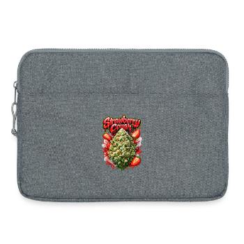 Graffiti de toux de fraise - Sacoche pour ordinateur portable 15 pouces - gris chiné - Devant
