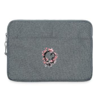 Sakura Dragon Ink Circle - Laptoptasche 15" - Grau meliert - Vorne
