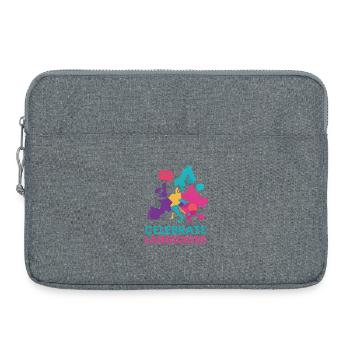 Celebrating Europe's colourful linguistic diversity - Laptop bag 15" - heather grey - Front