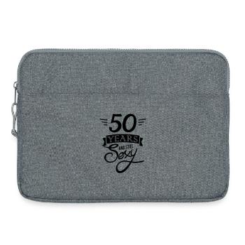 50 years and still sexy / 50 years and sexy - Laptop bag 15" - heather grey - Front