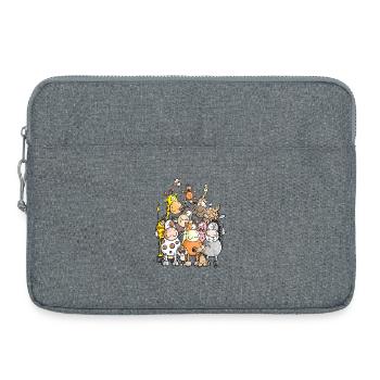 Tas géant de l'animal - Sacoche pour ordinateur portable 15 pouces - gris chiné - Devant