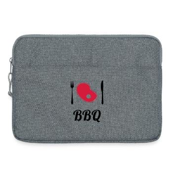 BBQ - Barbecue - Grill - Laptop bag 15" - heather grey - Front