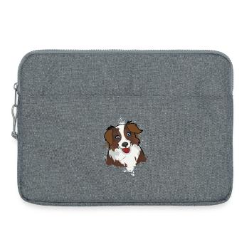 Australian Shepherd - Laptop bag 15" - heather grey - Front