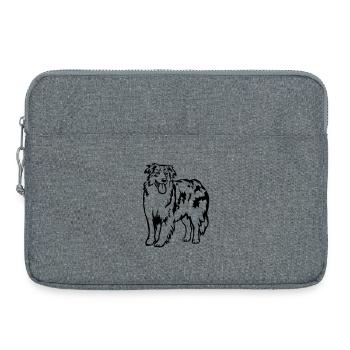 Berger australien - Sacoche pour ordinateur portable 15 pouces - gris chiné - Devant