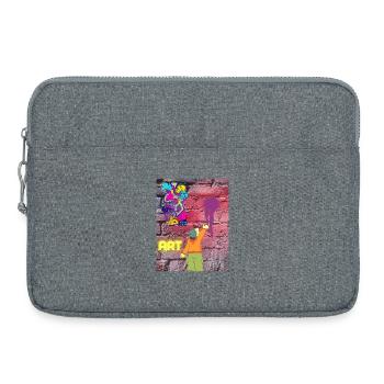 Graffiti ART - Laptoptasche 15" - Grau meliert - Vorne