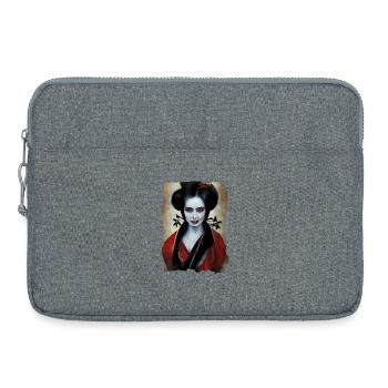 Geisha Vampire - Laptop bag 15" - heather grey - Front