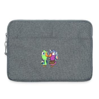 Mist Biene Steama - Laptoptasche 15" - Grau meliert - Vorne