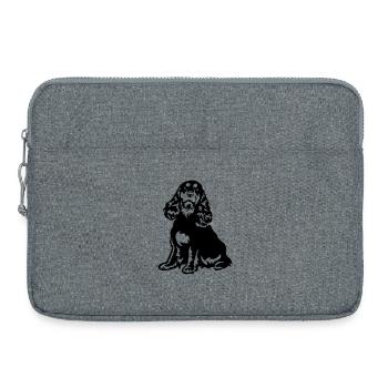 Cocker Spaniel - Laptoptasche 15" - Grau meliert - Vorne