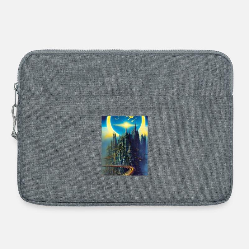 Ciel étoilé - Sacoche pour ordinateur portable 15 pouces - gris chiné