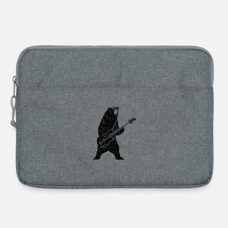 Black Bear Gitarrist - Laptoptasche 15" - Grau meliert