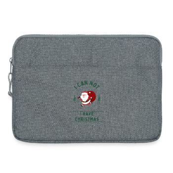 Je ne peux pas, j’ai Noël - Sacoche pour ordinateur portable 15 pouces - gris chiné - Devant