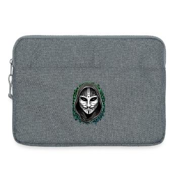 Pirate anonyme - Sacoche pour ordinateur portable 15 pouces - gris chiné - Devant