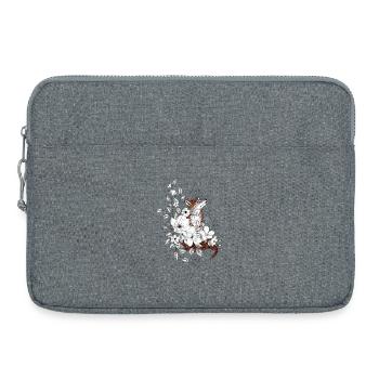 Floral Fox Ornamental Geometry - Laptop bag 15" - heather grey - Front