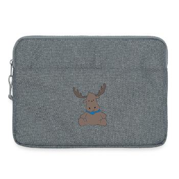 Elk - Laptop bag 15" - heather grey - Front