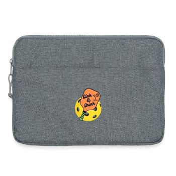 Funny Pickleball Shirt, Pickleball Outfits - Laptop bag 15" - heather grey - Front