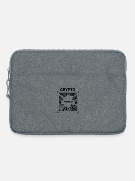 Crypto - BUILDING THE FUTURE - Laptoptasche 15" - Grau meliert