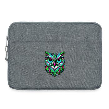Eule - Laptoptasche 15" - Grau meliert - Vorne