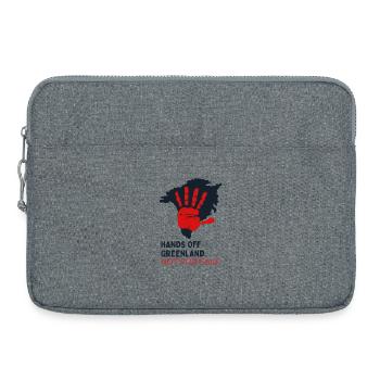 Hände weg von Grönland steht nicht zum Verkauf - Laptoptasche 15" - Grau meliert - Vorne