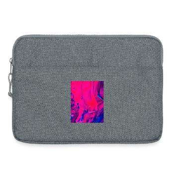 Design abstrait de la mer rose et bleue - Sacoche pour ordinateur portable 15 pouces - gris chiné - Devant