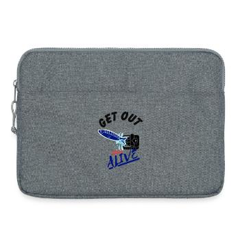 Get out and Stay Alive - Fisch in Falle - Laptoptasche 15" - Grau meliert - Vorne