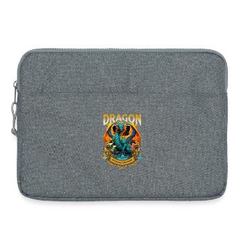 Dragon Fantaisie Magie Mysticisme Mythologie Créature - Sacoche pour ordinateur portable 15 pouces - gris chiné - Devant