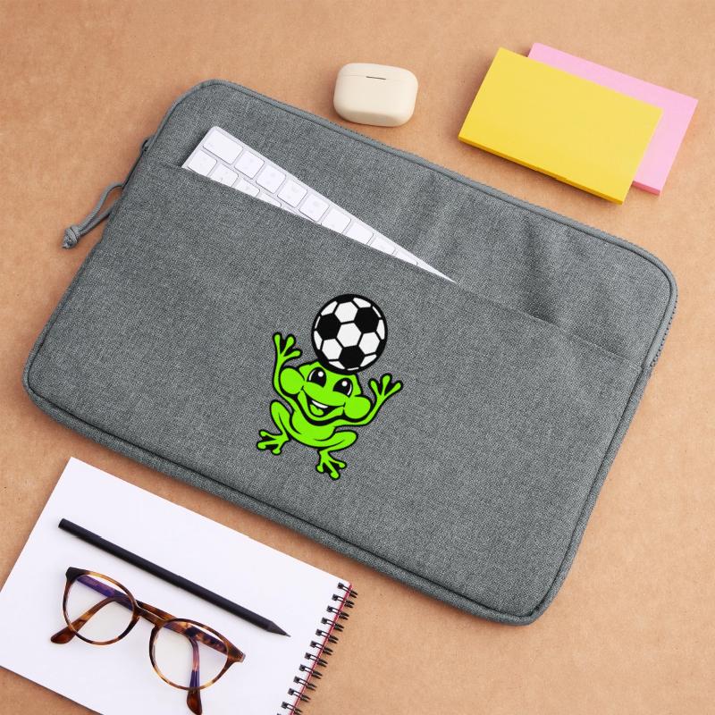 Frog Soccer Header Ball Playing Toad Laptop bag 15"