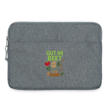 Good in the Bed - Saying Vegetables, Garden, Fruit, Flowers - Laptop bag 15" - heather grey - Front