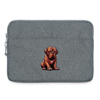 Mastiff de Bordeaux Propriétaire du Mastiff de Bordeaux - Sacoche pour ordinateur portable 15 pouces - gris chiné - Devant