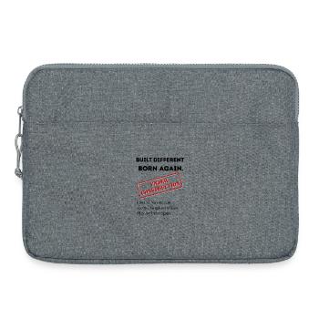 Under Construction Stamp Art. Christian Apparel. - Laptop bag 15" - heather grey - Front