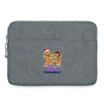 Beste Familie - Meilleur famille Pain d'Épice Festif - Laptoptasche 15" - Grau meliert - Vorne