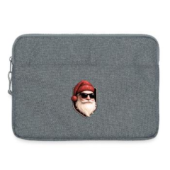 STAR SANTA — Red Glitter MAX Glitzer Nikolaus - Laptoptasche 15" - Grau meliert - Vorne