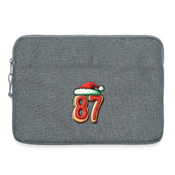 Biscuit de Noël à 87 chiffres - Sacoche pour ordinateur portable 15 pouces - gris chiné - Devant