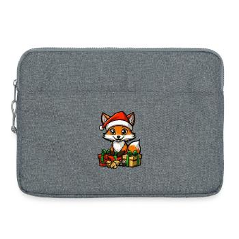Fuchs Weihnachten Geschenke - Laptoptasche 15" - Grau meliert - Vorne