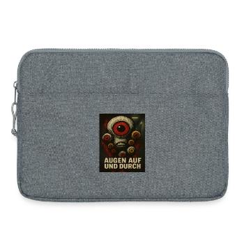 Augen Auf Und Durch Monster - Laptoptasche 15" - Grau meliert - Vorne