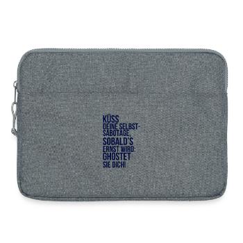 À propos de la folie : Embrasse ton auto-sabotage - Sacoche pour ordinateur portable 15 pouces - gris chiné - Devant