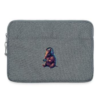 Armadillo Games Animal Video Games Drôle - Sacoche pour ordinateur portable 15 pouces - gris chiné - Devant