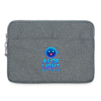 AI OF LIGHT MADE FOR LOVE - Laptop bag 15" - heather grey - Front