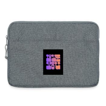 Liebe dich - Laptoptasche 15" - Grau meliert - Vorne