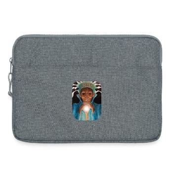 Sagesse lumineuse ancestrale - Sacoche pour ordinateur portable 15 pouces - gris chiné - Devant