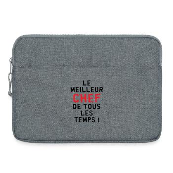 Le Meilleur Chef de tous les temps - Sacoche pour ordinateur portable 15 pouces - gris chiné - Devant