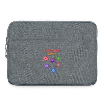 Ambiances de musique house - Sacoche pour ordinateur portable 15 pouces - gris chiné - Devant
