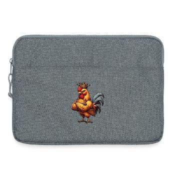 Poulets Poulet Amoureux des poules Coq Propriétaire de poulets - Sacoche pour ordinateur portable 15 pouces - gris chiné - Devant