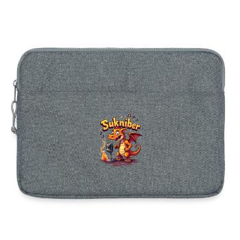 Sukniber Drachenrapper - Laptoptasche 15" - Grau meliert - Vorne