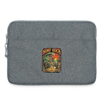 Fête de plage Surf Rock - Sacoche pour ordinateur portable 15 pouces - gris chiné - Devant