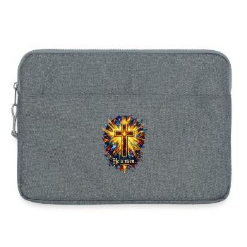 He is risen - Laptoptasche 15" - Grau meliert - Vorne