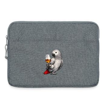 Graupapagei Whisky - Laptoptasche 15" - Grau meliert - Vorne
