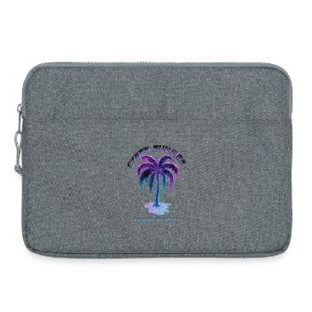 Cyber Summer Palm Melting - Laptop bag 15" - heather grey - Front
