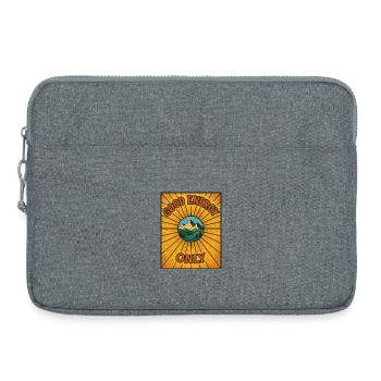 Bonne énergie, paysage de montagne - Sacoche pour ordinateur portable 15 pouces - gris chiné - Devant